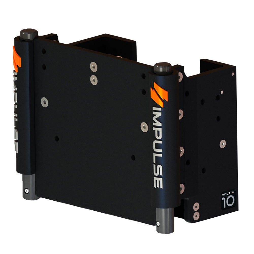IMPULSE XL 10 Set Back Electric Jack Plate wStandard Control Black Anodize 75073B