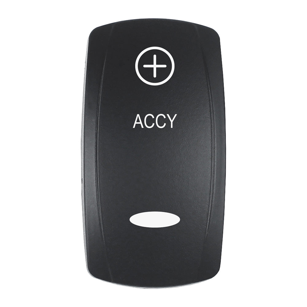 Pacer Actuator ACCY fV Series Contura Switches Black Laser Etched TopBottom Light EV2LEACC