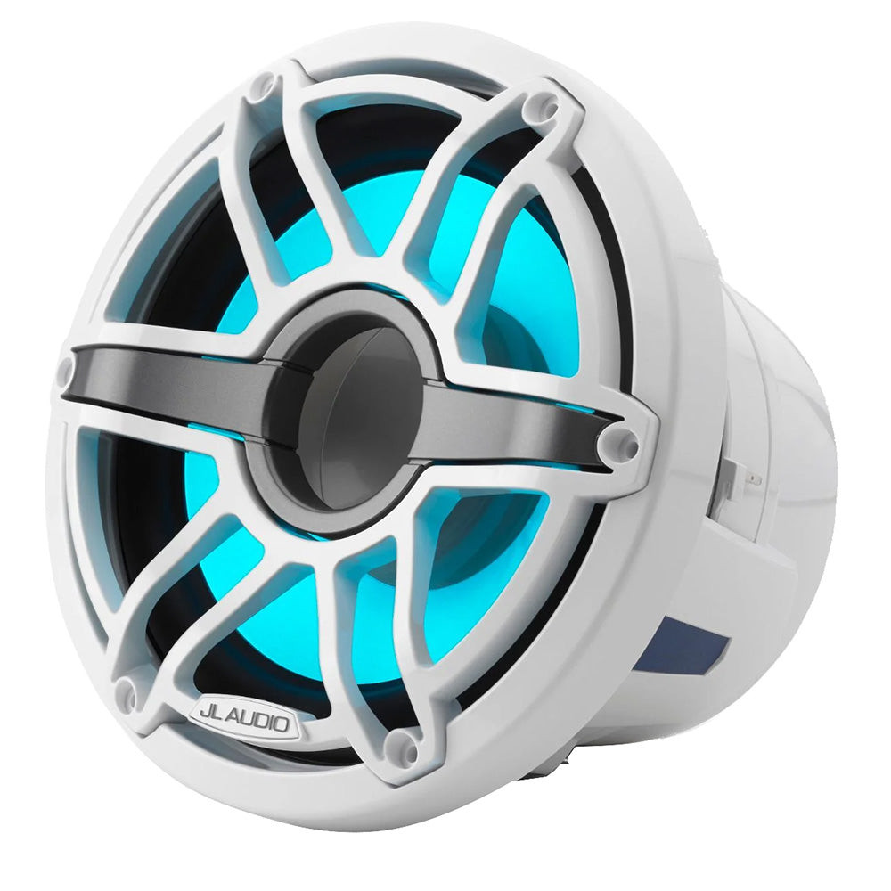 JL Audio M6 8 Marine Subwoofer wGloss White Sport Grille Transflective LED Lighting M68IBSGwGwi4 0100308100