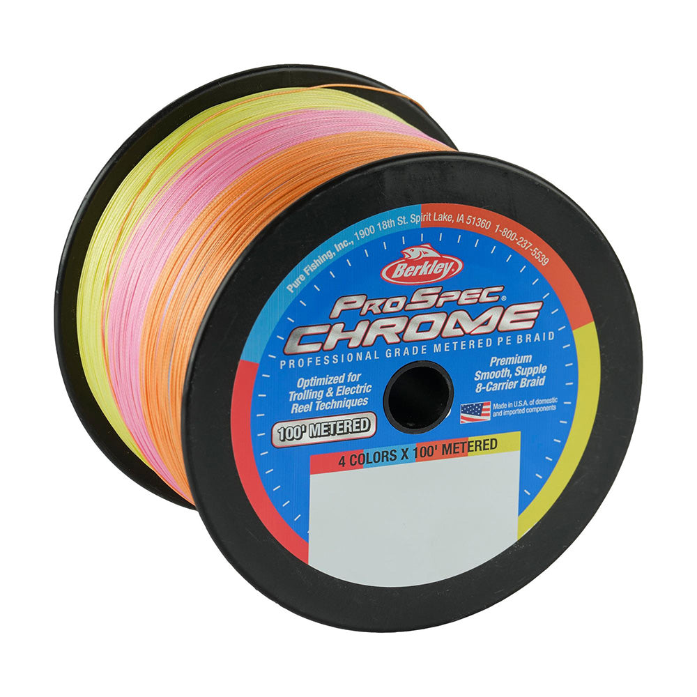 Berkley ProSpec Chrome 4 x 100 Metered Braid 80lb 3000yd 1641079