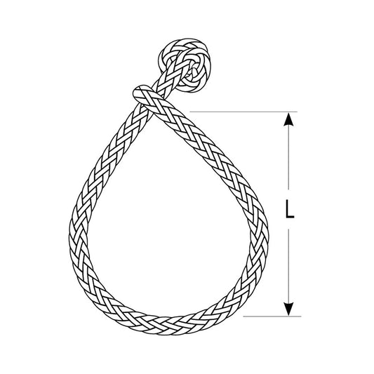 Ronstan Soft Shackle Size L 9mm x 100mm wRobline Line DSH9GRY