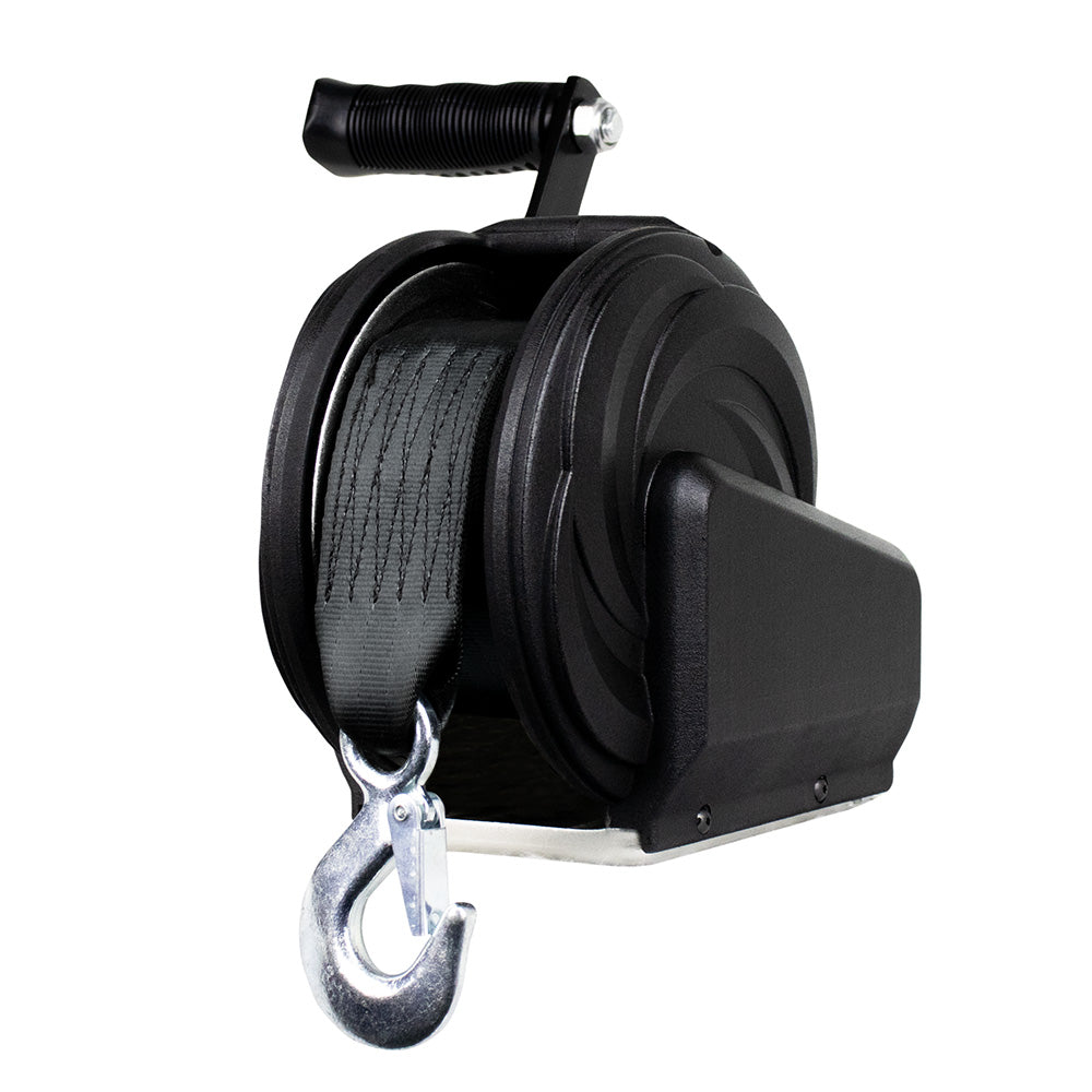 Powerwinch Select Series Winch 800lb 6 Crank Arm Carbon Black 21400W08006BR