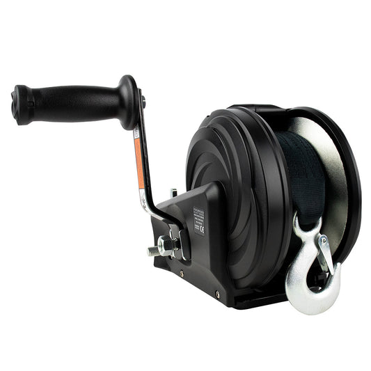 Powerwinch Select Series Winch 1800lb 2 Speed 6 Crank Arm Carbon Black 21400W18006BR