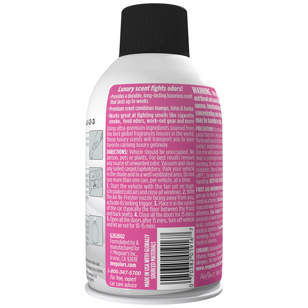 Meguiars Tropical Rainforest Whole Car Air ReFresher Aerosol 2oz G262602