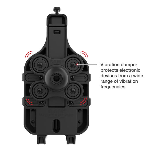 Ram Mount RAM QuickGrip Pro Phone Holder wBall Vibration Damper RAMHOLPD5BVU