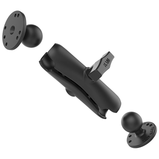 RAM Mount 15 Ball Double Socket Arm w2 25 Round Bases AMPs Pattern RAM101U