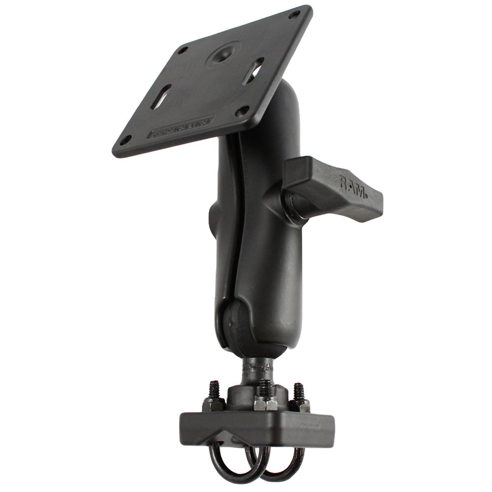 RAM Mount 15 Rail Mount wDouble UBolt Bases 3625 Square Base RAM3341U