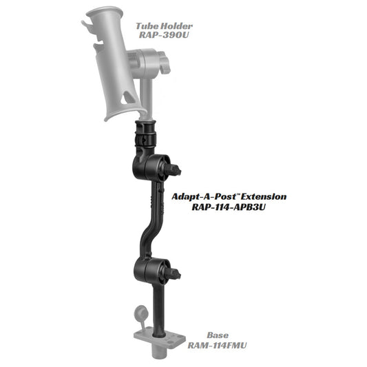 RAM Mount Adjustable AdaptaPost 16 Extension Arm RAP114APB3U