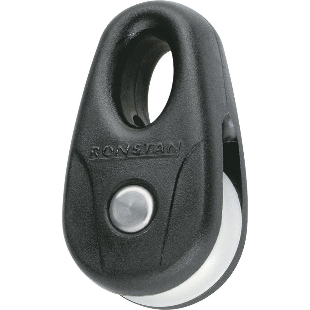 Ronstan Kite Block Black wWhite Sheave Pair RF131012