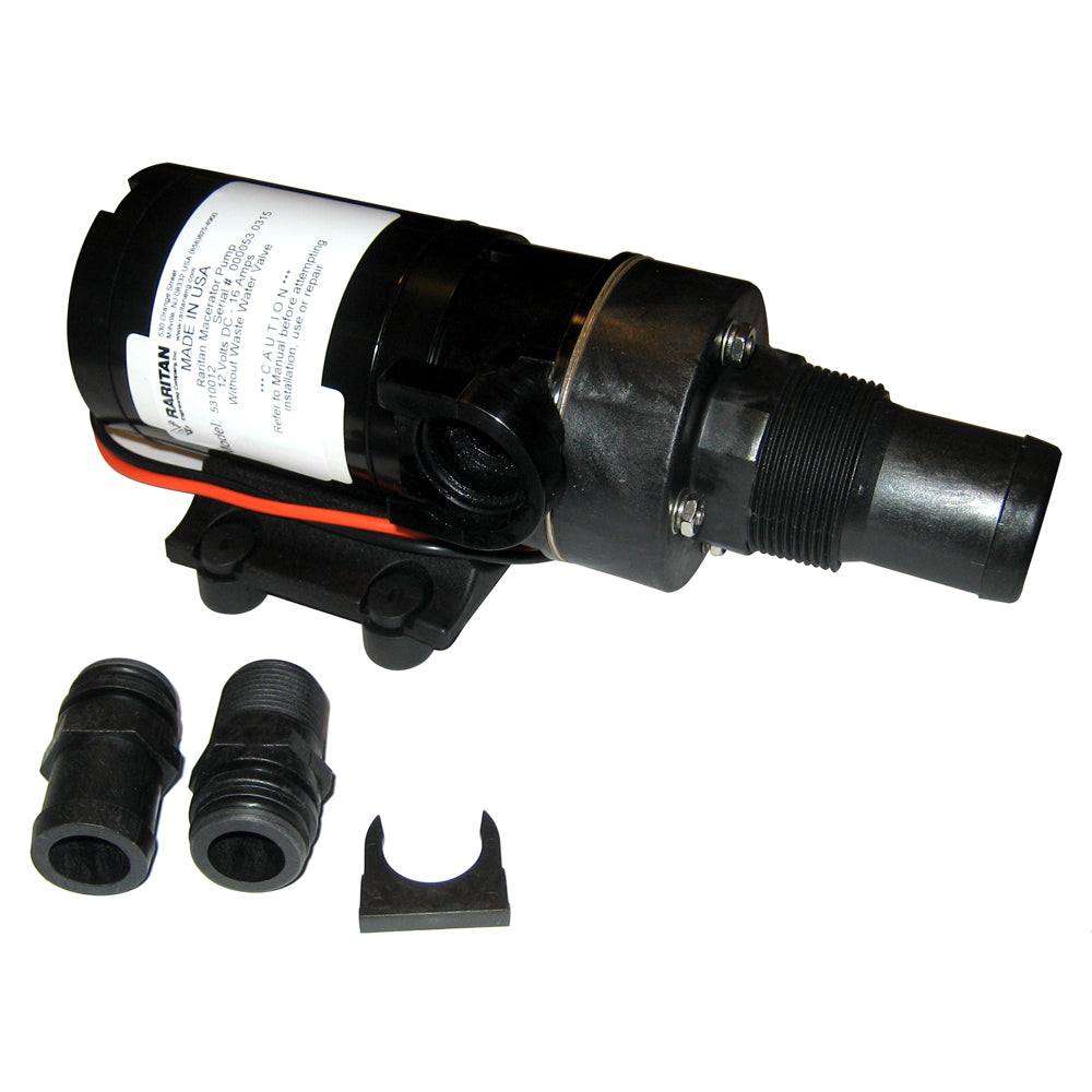 Raritan Macerator Pump 12v wBarb Adapter 5310012