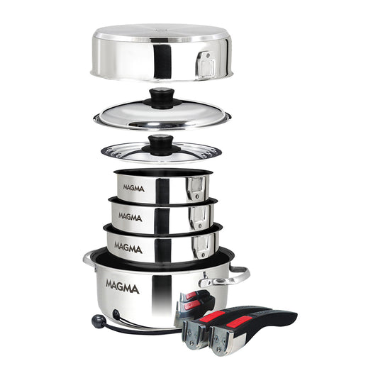 Magma 10 Piece Induction NonStick Cookware Set Stainless Steel A103662IND