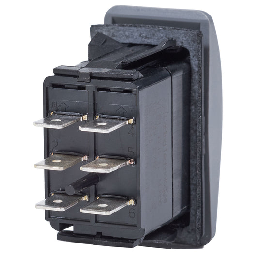 Blue Sea 7938 Contura II Switch DPDT Black ONOFFON 7938