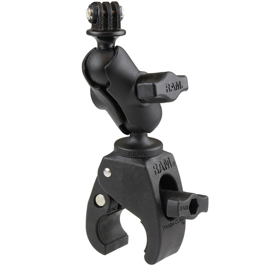 RAM Mount Small ToughClaw Base wShort Double Socket Arm GoProAction Camera Mount RAMB400AGOP1U