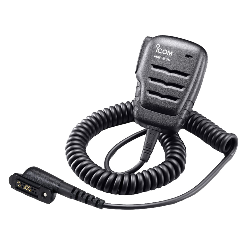 Icom Compact Waterproof Speaker Mic fM85 HM236