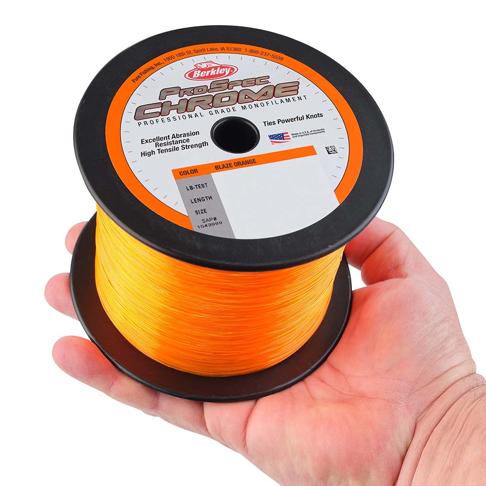 Berkley ProSpec Chrome Blaze Orange Monofilament 20 lb 1000 yds PSC1B2080 1543996