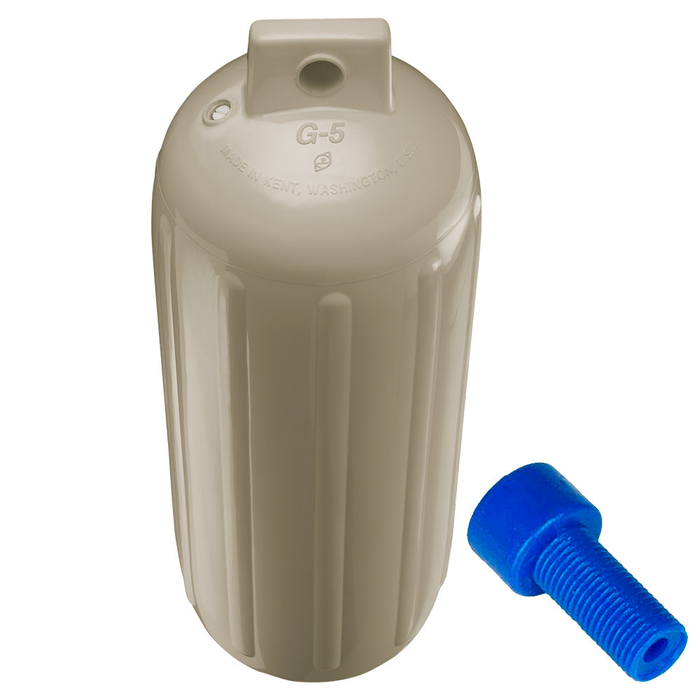 Polyform G5 Twin Eye Fender 88 x 268 Sand wAdapter G5 SAND WAIR ADAPTER