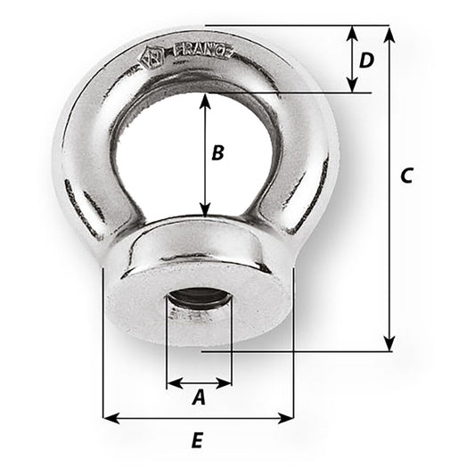 Wichard 12 Eye Nut 1116 Diameter 6361W