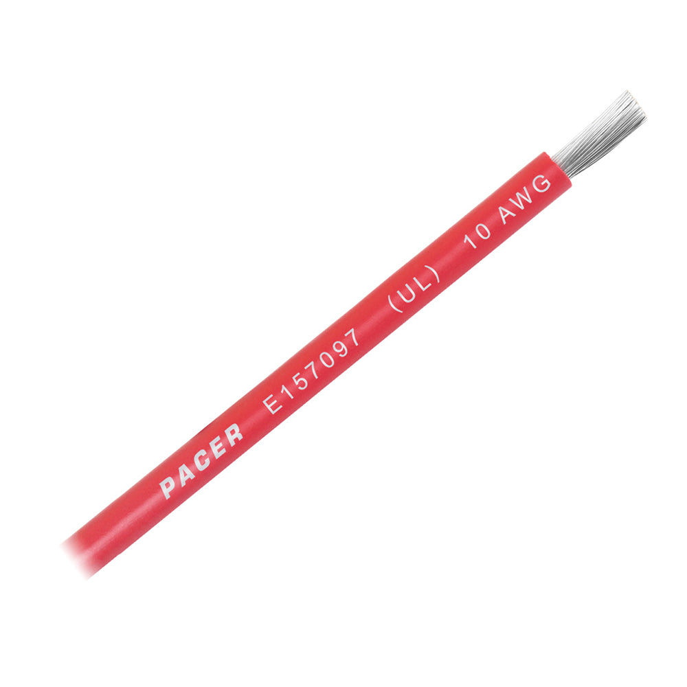 Pacer Red 10 AWG Battery Cable Sold By The Foot WUL10RDFT