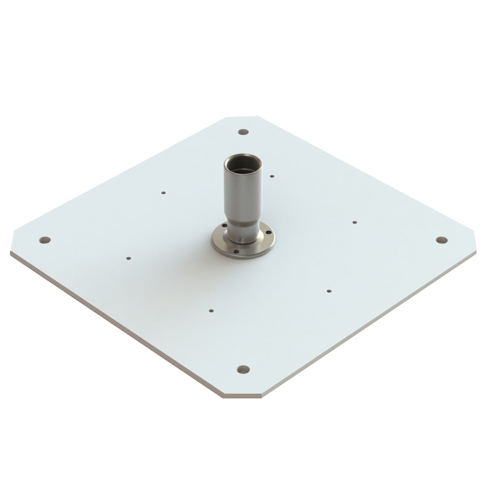 Seaview Starlink Adapter Plate f24 KVH Domes wStarlink Stainless Steel 114 Threaded Adapter Stainless Steel Fixed Base