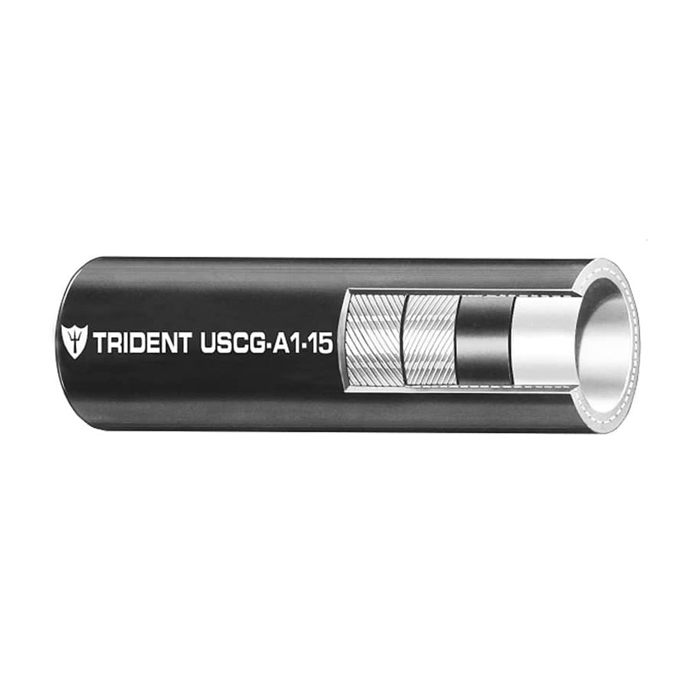 Trident Marine 516 A115 Reel Low Permeation Fuel Line Hose Black Sold by the Foot 3650560FT