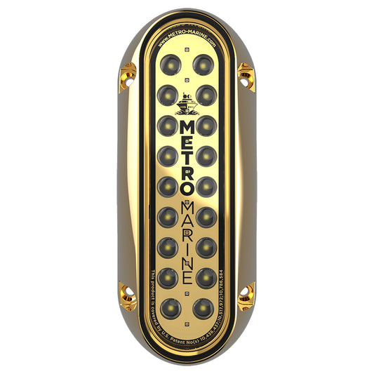 Metro Marine HighOutput Elongated Vertical Mount Light wIntelligent Monochromatic LEDs  White 90 Beam FBME1VW390