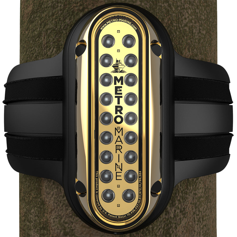 Metro Marine HighOutput Vertical Piling Mount Light wIntelligent Monochromatic LEDs  Aqua 45 Beam FPME1VA345