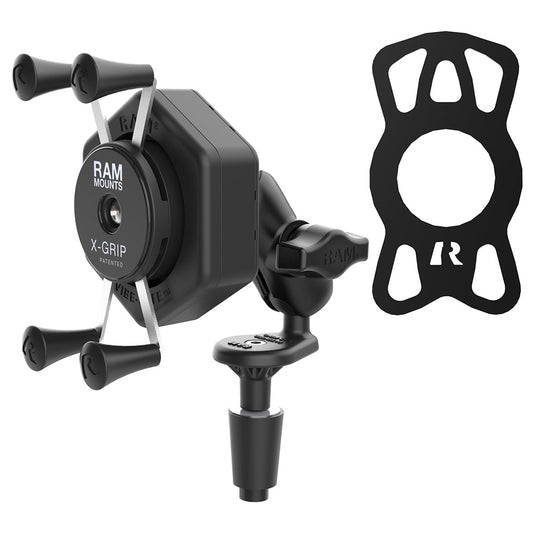 RAM Mount RAM XGrip Phone Mount wVibeSafe  Fork Stem Base  Short RAMB176AUN7462