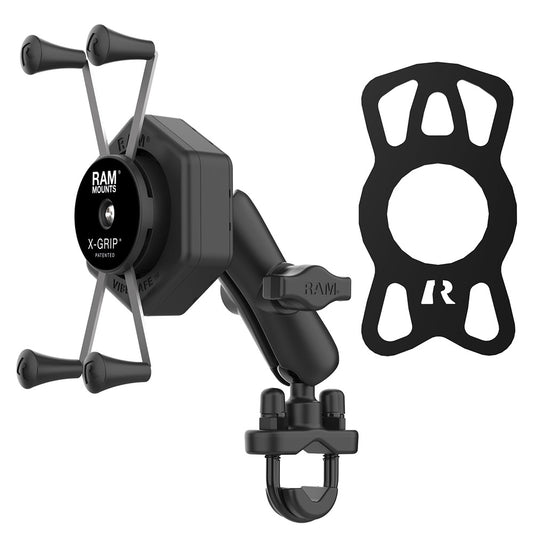 RAM Mount RAM XGrip Large Phone Mount wVibeSafe UBolt Base Medium RAMB149ZUN10462