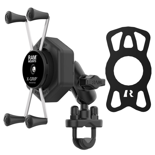 RAM Mount RAM XGrip Large Phone Mount wVibeSafe UBolt Base Short RAMB149ZAUN10462