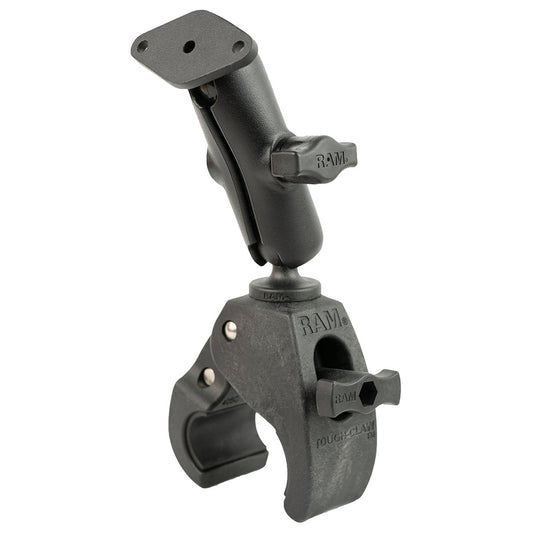 RAM Mount RAM ToughClaw Medium Clamp Mount wDiamond Plate RAMB404238U