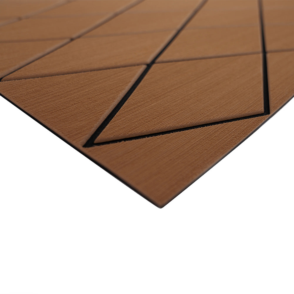 SeaDek 40 x 80 6mm Two Color Diamond Full Sheet  Brushed Texture  BrownBlack 1016mm x 2032mm x 6mm 5641189905