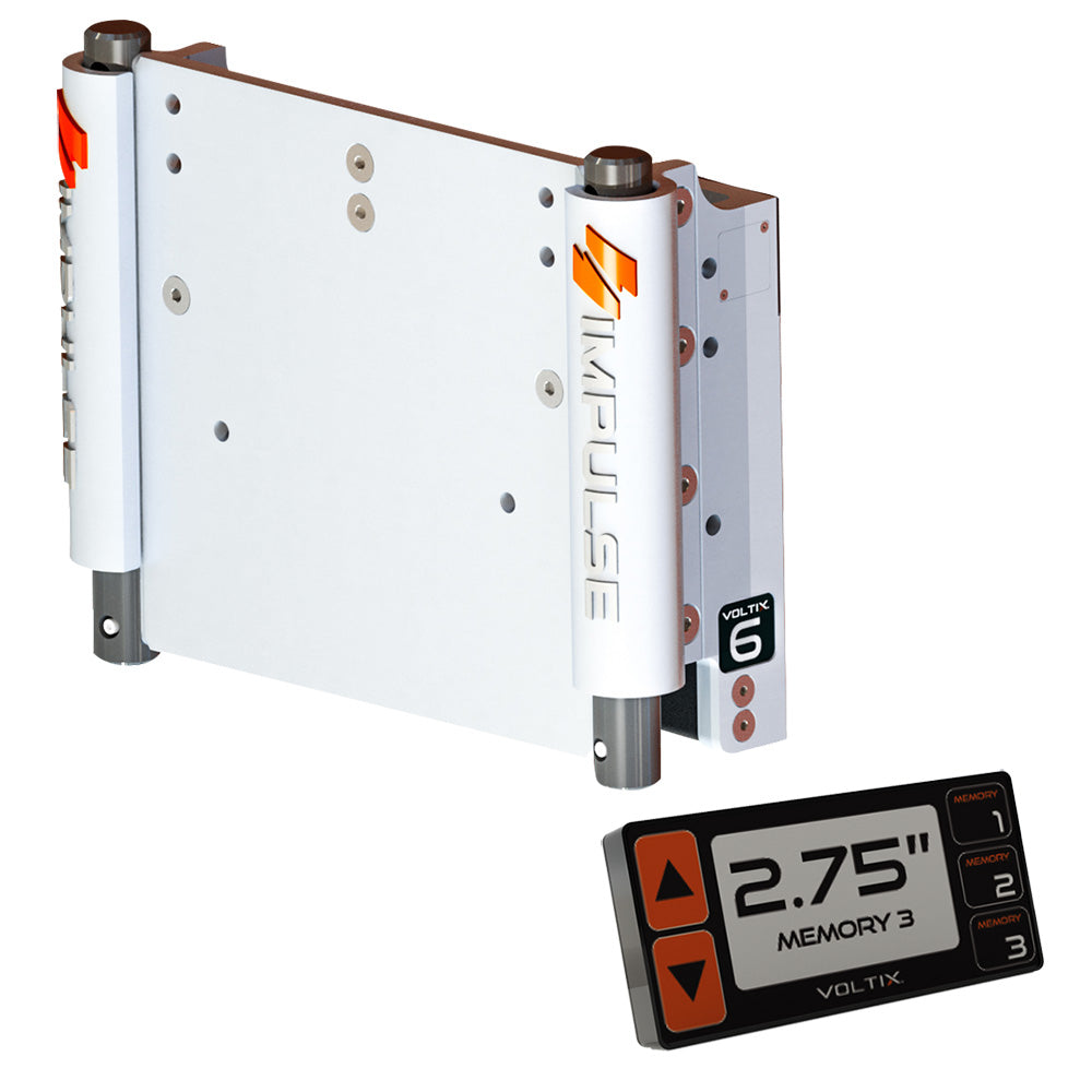 IMPULSE XL 6 Set Back Electric Jack Plate wSmart Control  White Cerakote 75051W