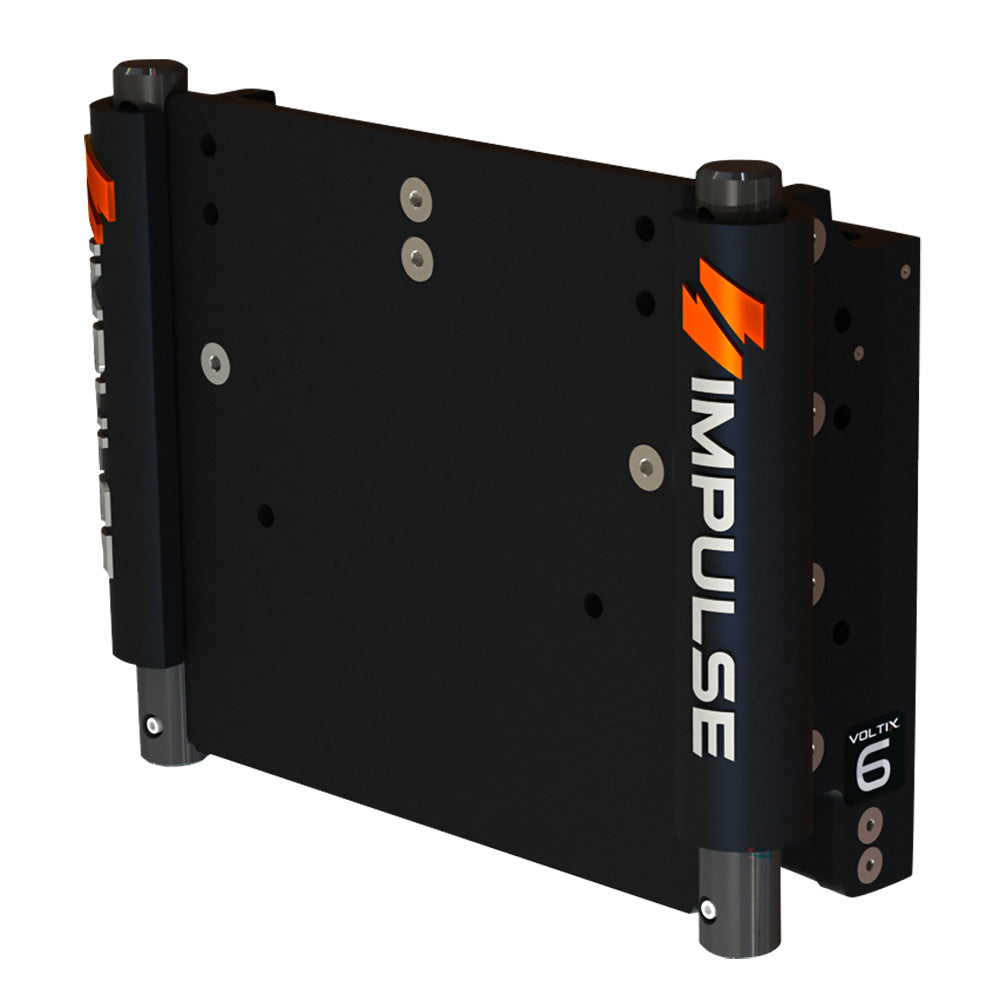 IMPULSE 6 Set Back Electric Jack Plate wStandard Control  Black Anodize 75052B