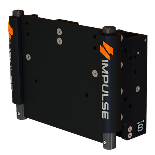 IMPULSE XL 8 Set Back Electric Jack Plate wStandard Control  Black Anodize 75063B