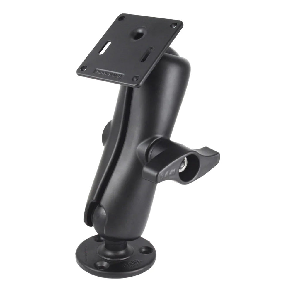 RAM Mount RAM Double Ball Mount w75 x 75mm VESA Plate  Jam Nut  Medium RAMD101UMI12461