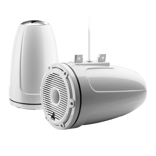 JL Audio M6 Series 77 Enclosed Tower Coaxial System wGloss White Classic Grille  M6770ETXv3GwC3Gw 0100385600