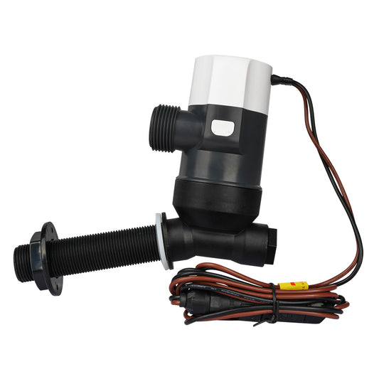 Commodore 1100 GPH Angled Livewell Pump  12V CME311100L