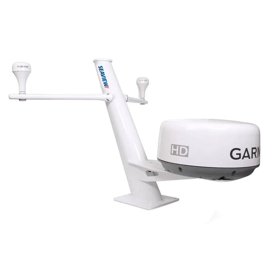 Seaview 30 Tapered Closed Dome Aft Leaning Radar Mount wRemovable Spreaders  10x10 Base Plate PMA100SV2