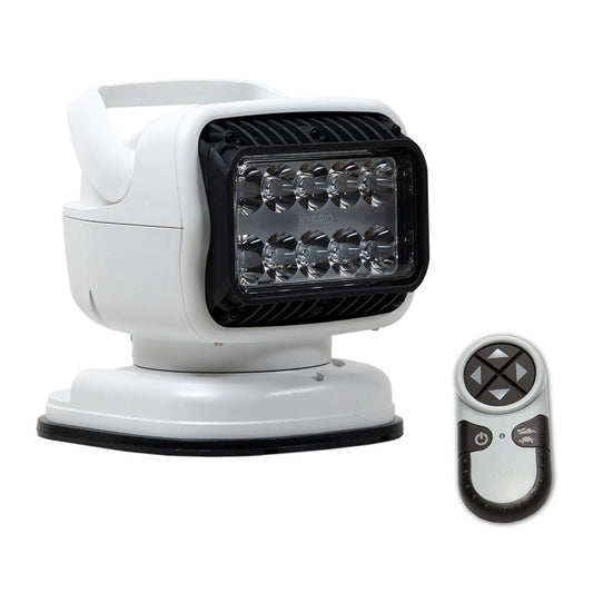 Golight GT Series LED Hybrid Portable Light wPermanent Shoe Mount Handheld Wireless Remote  12V  White 79008GT