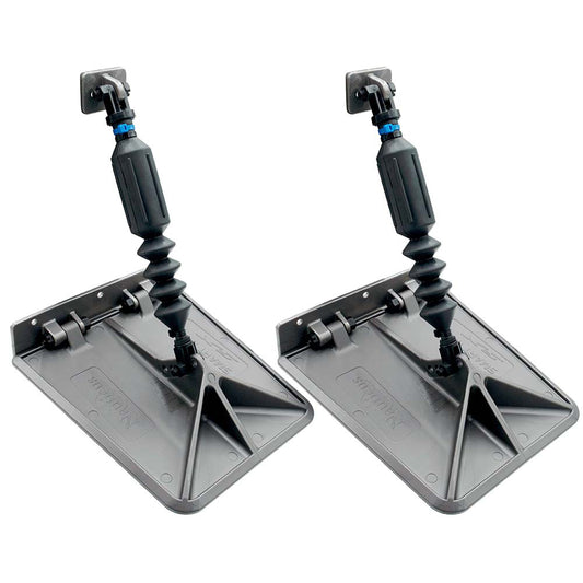 Smart Tabs SX Trim Tabs by Lectrotab 95 x 10 f1822 Boats w80lb Actuators  150240HP  Gunmetal Grey SXG951080