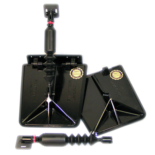 Smart Tab SX Composite Trim Tabs by Lectrotab 95 x 10 f1216 Boat w40  80HP  Black SX951040