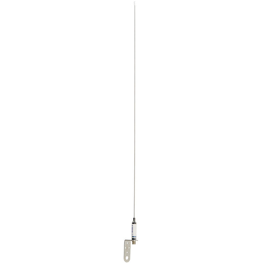 Scout 3 Stainless VHF Whip 3dB wBracket fSailboats  No Cable PF AN NVHF00012T