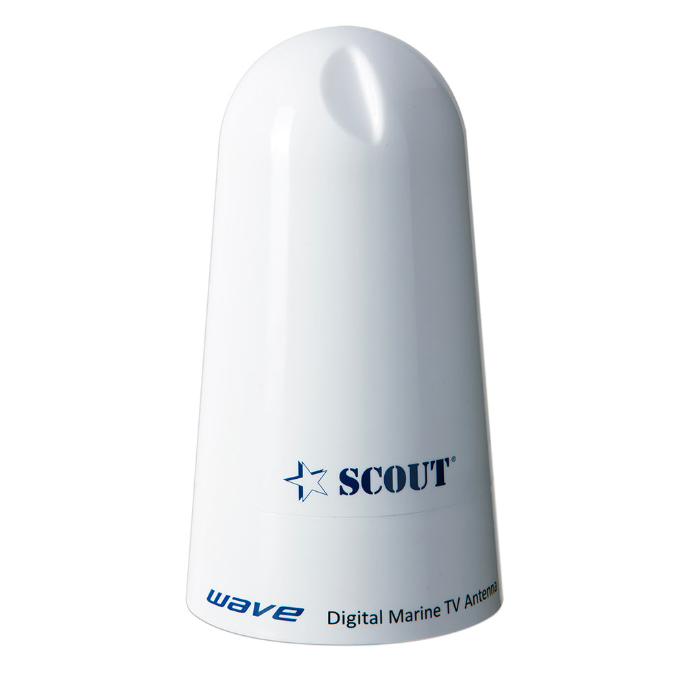 Scout Wave 4 White TV Antenna Omnidirectional 25dB Gain w10M 75 ohms Cable PF AN NTV002
