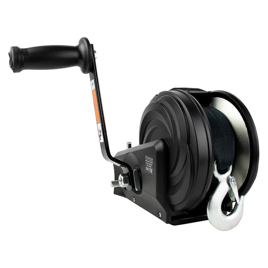 Powerwinch Select Series Winch 2000lb 2 Speed 8 Crank Arm  Carbon Black 21400W20008BR