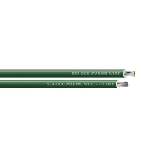 SeaDog 8 AWG Green Primary Wire  1000 8008049