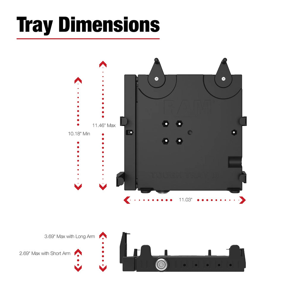 RAM Mount RAM Vertical DrillDown Laptop Mount RAMVB181SW3
