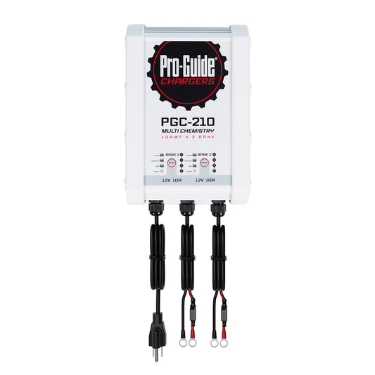 ProGuide 2 Bank OnBoard Battery Charger  12V  10Amp PGC210