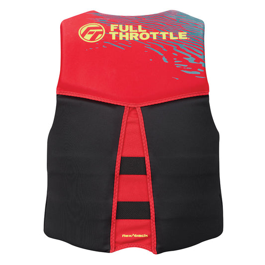 Full Throttle Mens RapidDry FlexBack Life Jacket  XL  RedBlack 14250010005026