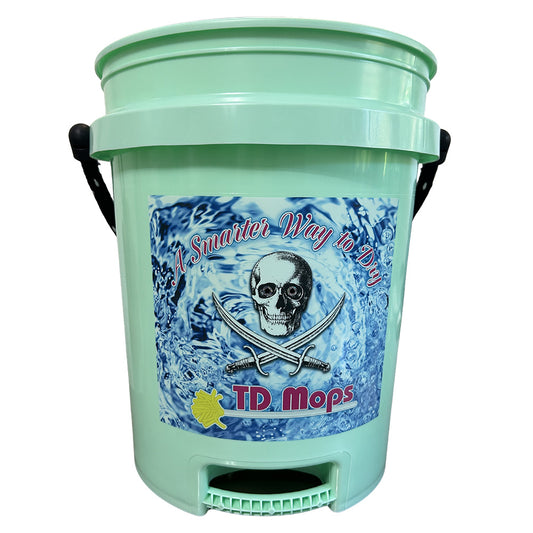 TD Mop TD Grip Bucket  Teal Green  5 Gallon GREENGRIP