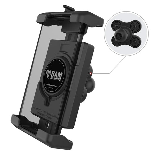 Ram Mount RAM QuickGrip Pro XL Phone Holder wBall  Vibration Damper RAMHOLPD7BVU